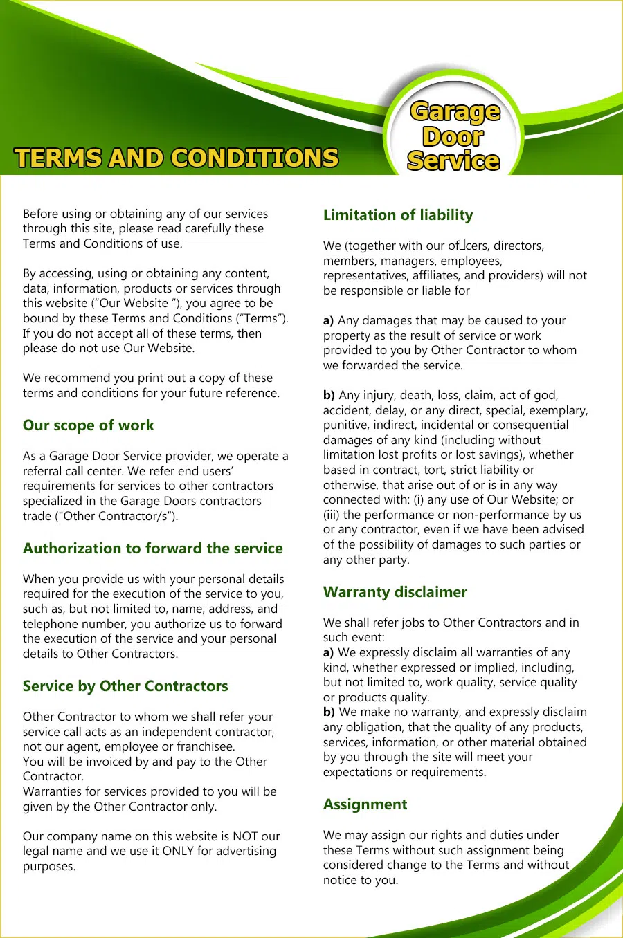 Master Garage Door Repair Service Noblesville, IN 317-668-0002